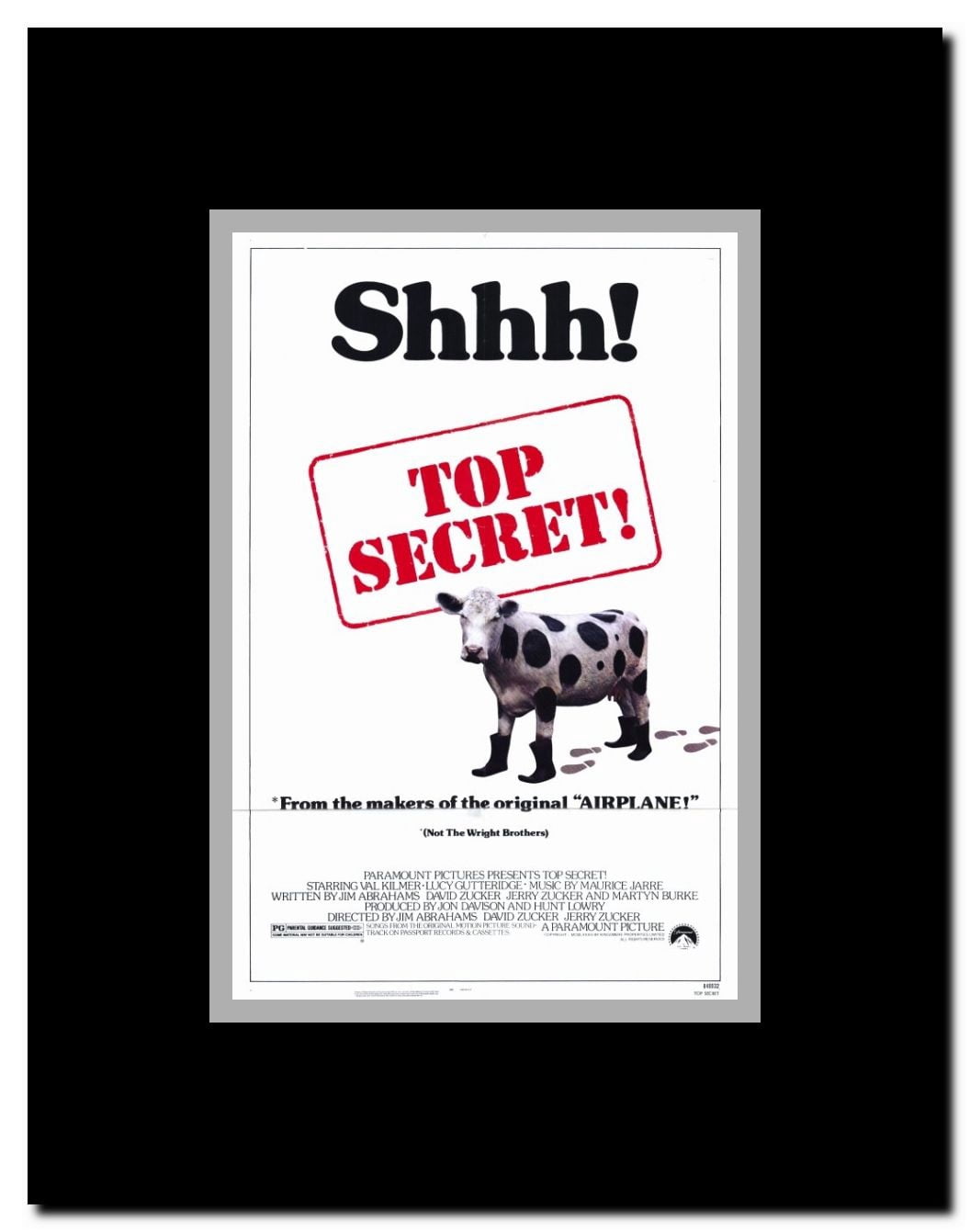 Top Secret! Framed Movie Poster