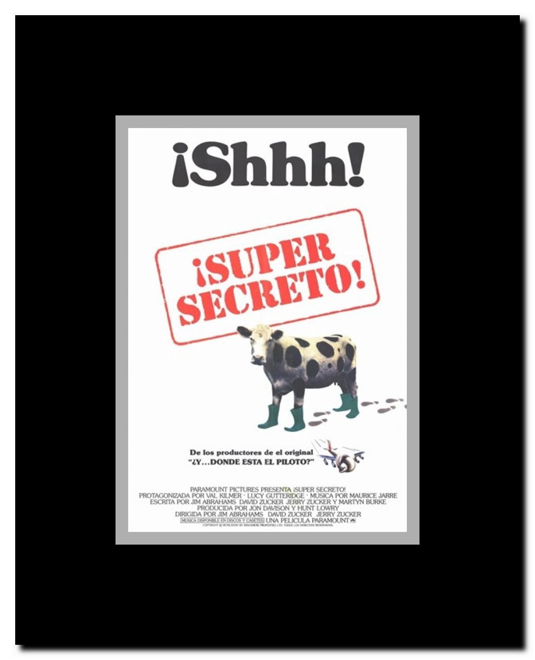 Top Secret Framed Movie Poster