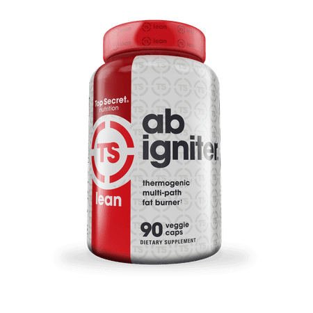 Top Secret Nutrition Ab Igniter Thermogenic Fat Burner Veggie Caps, 90 Ct