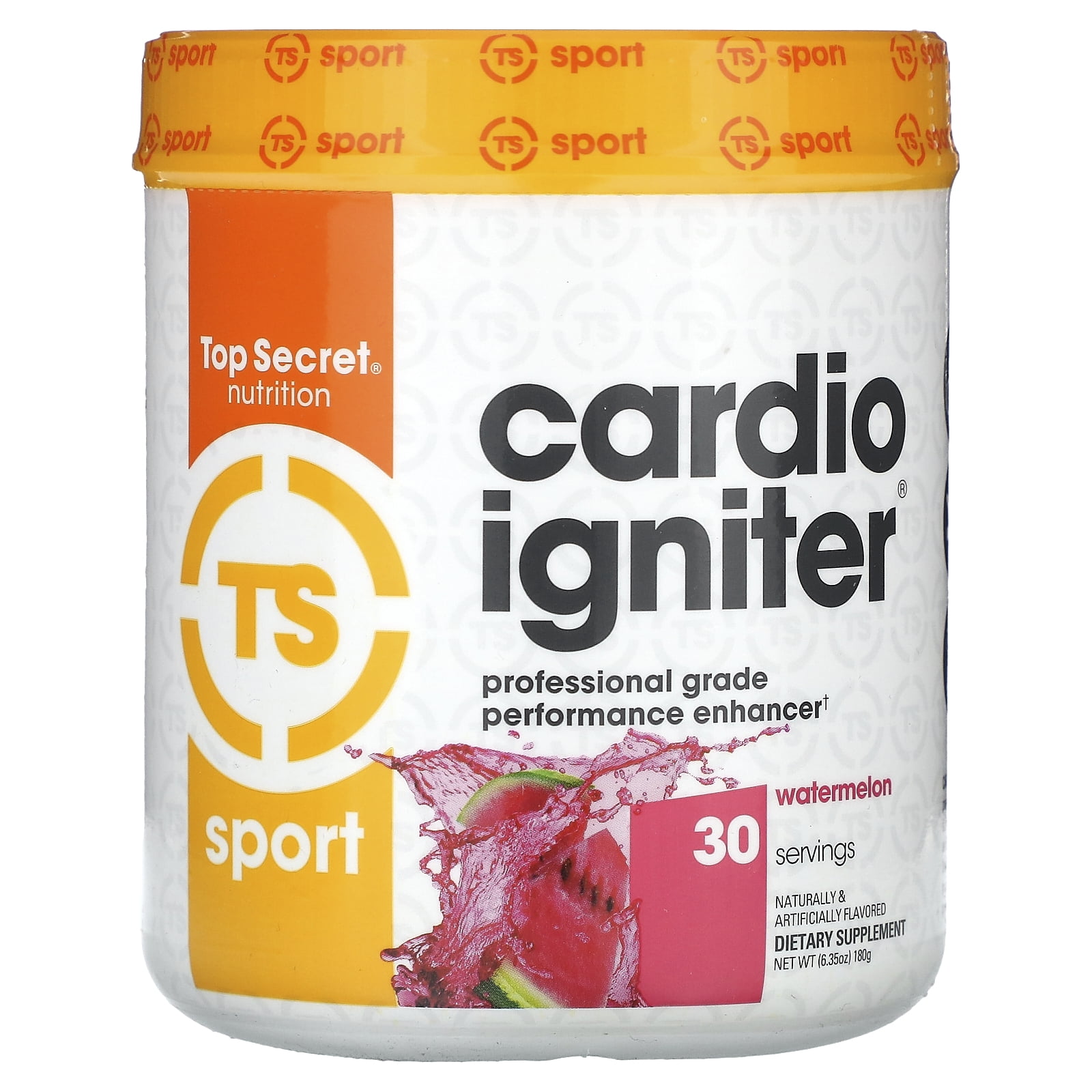 Top Secret Nutrition Cardio Igniter, Watermelon, 30 Servings