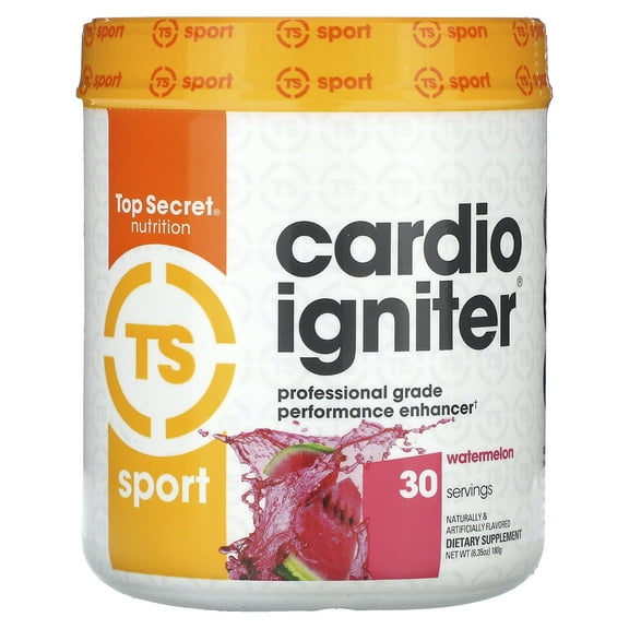 Top Secret Nutrition Cardio Igniter, Watermelon, 30 Servings