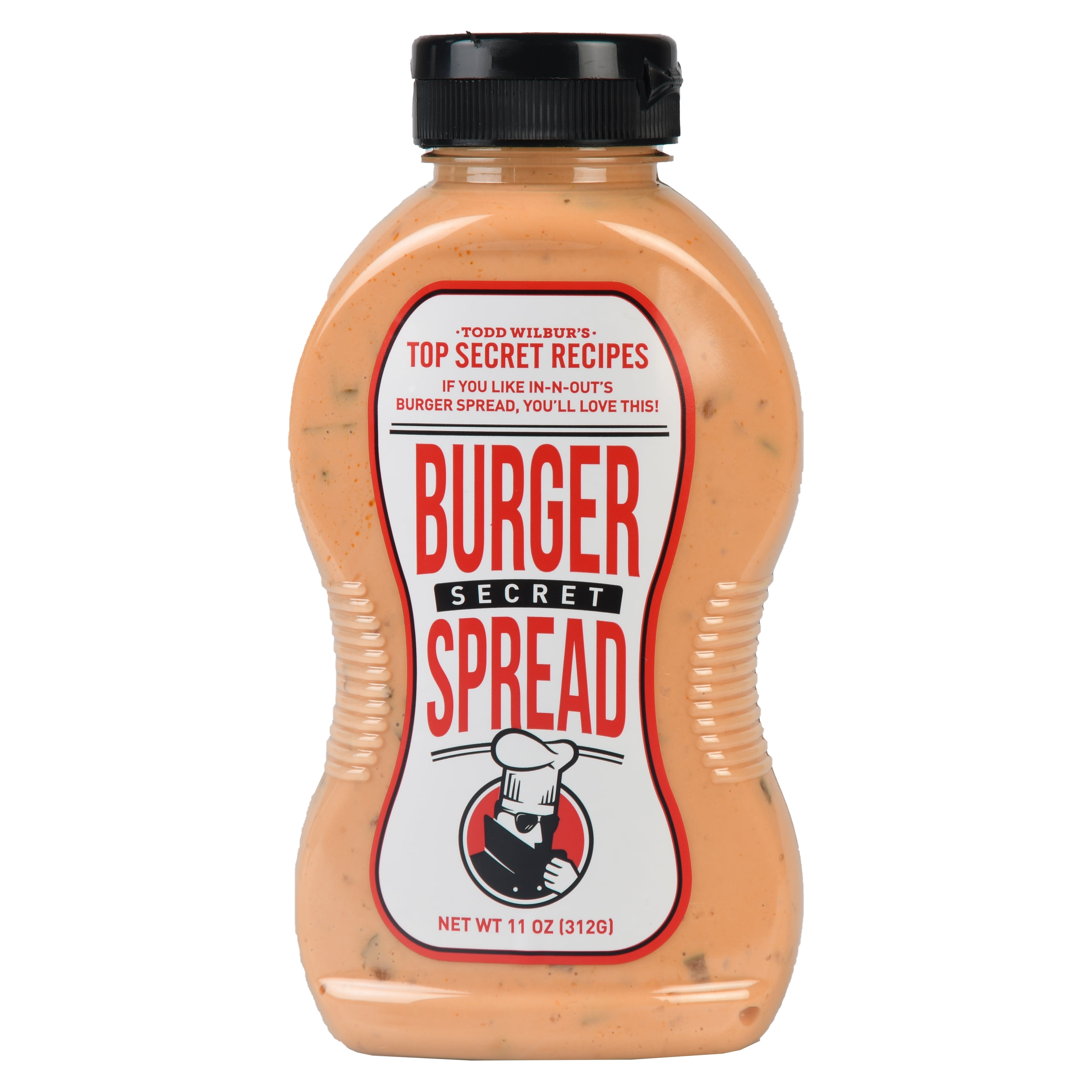Top Secret Recipes Burger Secret Spread (like In-N-Out Sauce) - for Burgers, Sandwiches & Wraps - New 11 oz Bottle