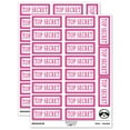thumbnail image 1 of Top Secret Spy Document Sticker Set - Hot Pink - Matte Finish - 2.00" Large, 1 of 7