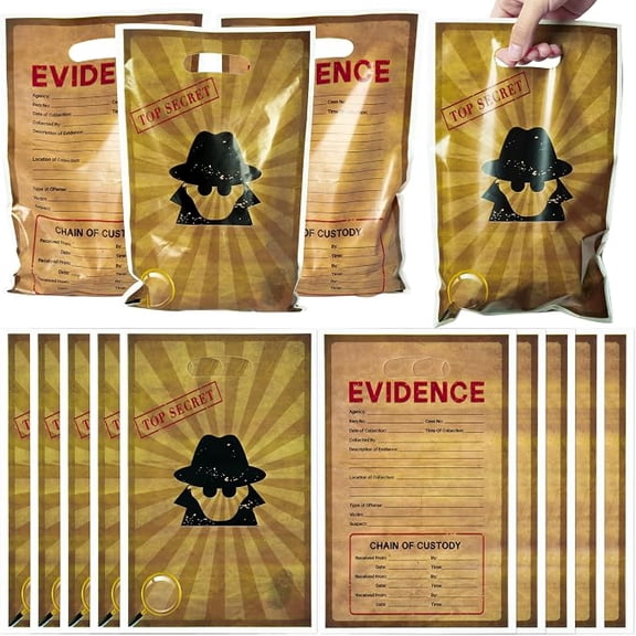 Top Secret Spy Party Favor Bags 50 Piece