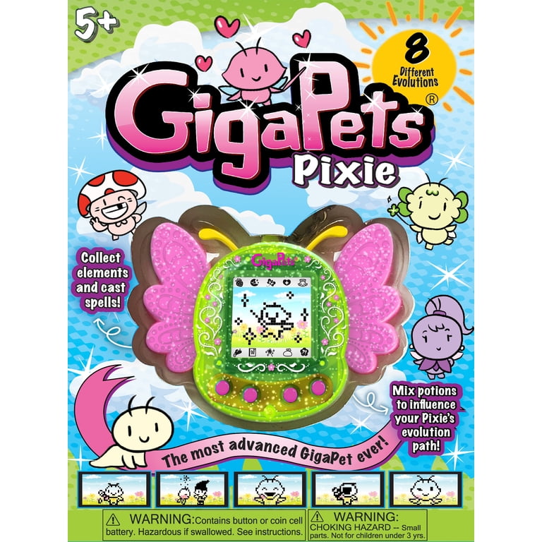 Top Secret Toys Giga Pets AR Pixie Virtual Pet, Yellow