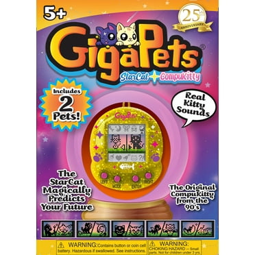 Top Secret Toys Giga Pets Star Cat Virtual Pet, Yellow, Product Width 2 in