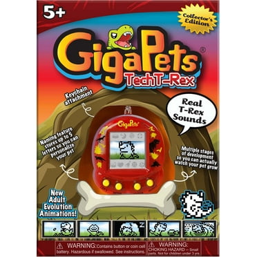 Top Secret Toys Giga Pets T-Rex Virtual Pet, Red, Product Width 2 in