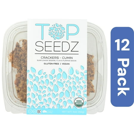 Top Seedz LLC Cumin Seed Crackers 5 oz (Pack Of 12)