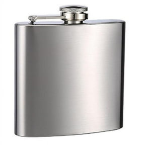 Top Shelf Flasks Stainless Steel Hip Flask, 6oz