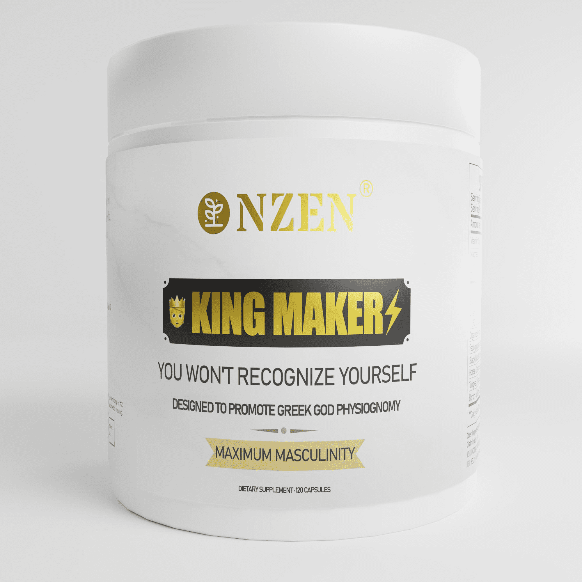 Top Shelf Grind King Maker, 13-in-1 Anabolic Supplement for Men to Increase Stamina, Lean Muscle Growth & Recovery, N.O. Booster with Tongkat Ali (LJ100), 120 Capsules