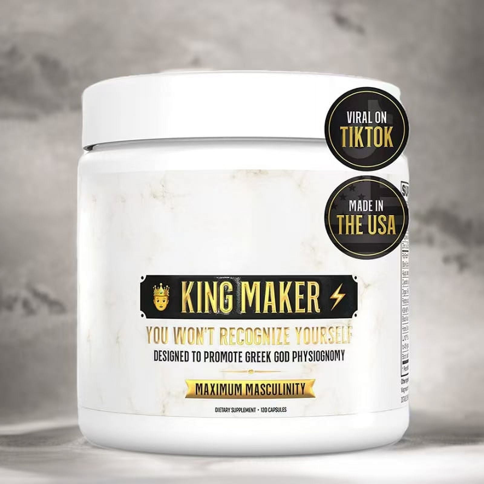 Top Shelf Grind King Maker, 13in1 Anabolic Supplement for Men to Increase Stamina, N.O