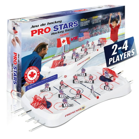 Top Shelf Pro Stars Durable Easy-to-Use Rods Ultimate Table Hockey Game, 28" x 14"