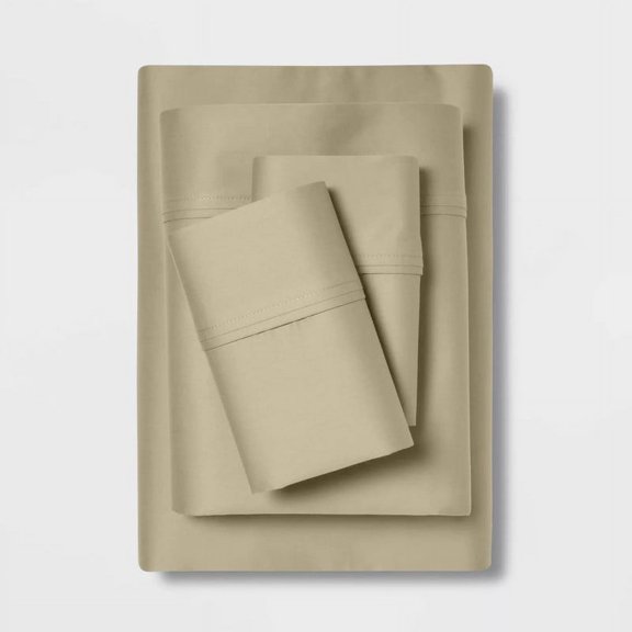 Top Split Cal-King 36" x 84" Bed Sheet Set for Adjustable Bed- 100% Cotton 14" Deep Pocket Top Split 5 PC Sheet Set- 400 Thread Count, Hotel Luxury Soft Sheets (Taupe Solid)