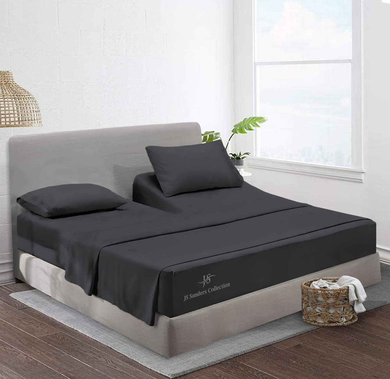 Top Split California King Sheets Sets for Adjustable beds, Half Split