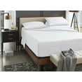 thumbnail image 1 of ABORN 100% Giza Egyptian Cotton Bedsheet 18" Deep Pocket 28" Split Top White Split-Head Cal-King, 1 of 9