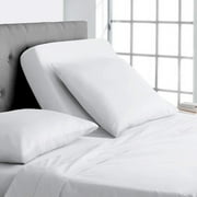 Top Split-King Adjustable King Bed Sheets - 4PC Bed Sheet Set - 100% Egyptian Cotton - 800 Thread Count - 15 Inch Deep Pocket, Top Split King, White Solid - Split Down 32 inches from The top