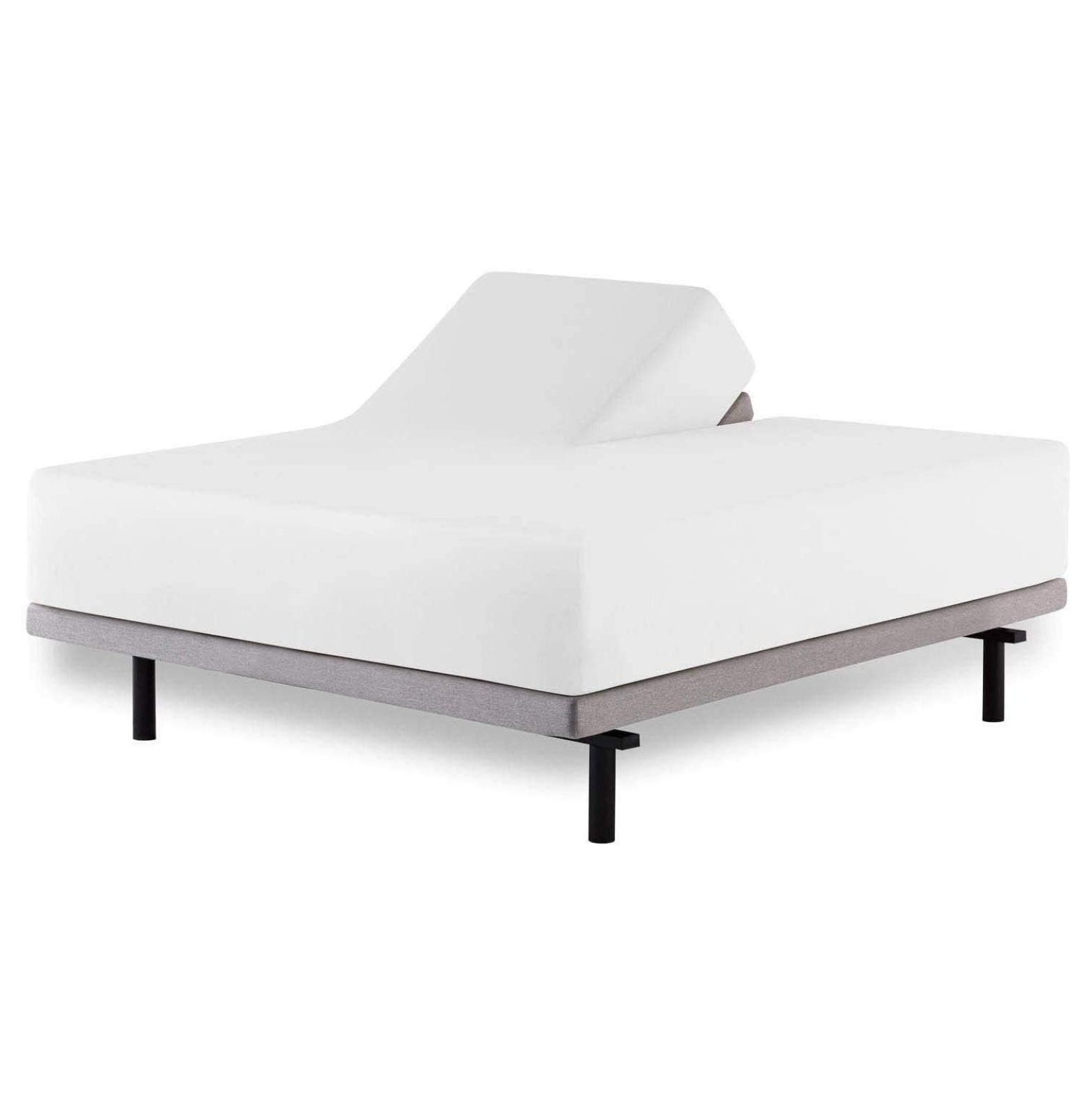 Top Split KingWhite Solid Sheet Set for SplitHead Adjustable Bed, 39