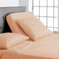 thumbnail image 1 of Top Split Queen 100% Egyptian Cotton 1000 Thread Count, Adjustable Beds -Top Split Queen Sheets Sets (4 Pcs) Split Down 39" inches from The Top - Blush Solid, 18" Deep Pocket, 1 of 8