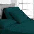 thumbnail image 1 of Top Split Queen 100% Egyptian Cotton 1000 Thread Count, Adjustable Beds -Top Split Queen Sheets Sets (4 Pcs) Split Down 39" inches from The Top - Teal Solid, 18" Deep Pocket, 1 of 8