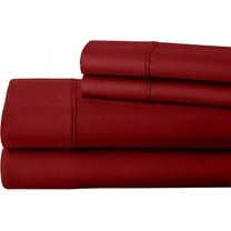 Top Split Queen 30" x 80" Bed Sheet Set for Adjustable Bed- 100% Cotton 12" Deep Pocket Top Split 5 PC Sheet Set- 400 Thread Count, Hotel Luxury Soft Sheets (Burgundy Solid)