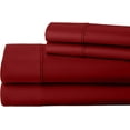 thumbnail image 1 of Top Split Queen 30" x 80" Bed Sheet Set for Adjustable Bed- 100% Cotton 18" Deep Pocket Top Split 5 PC Sheet Set- 400 Thread Count, Hotel Luxury Soft Sheets (Burgundy Solid), 1 of 5
