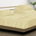 thumbnail image 1 of Top Split Queen Sheets Sets For Adjustable Bed - Split Down 28 inches from The top Split Head Queen Size - 18" Inch Deep Pocket, 100% Microfiber Fabric - Ivory Solid, 1 of 9