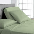 thumbnail image 1 of Top Split Queen Sheets Sets for Adjustable Beds - 800 Thread Count- 100% Egyptian Cotton 4Pcs Bed Sheets, Fits Upto 21'' Inch Deep Pockets, Sage Solid- Split Down 28 inches from The top, 1 of 8