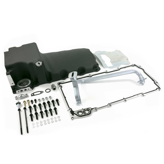 Aluminum Rear Sump Retro-Fit Oil Pan for GM LS - Black