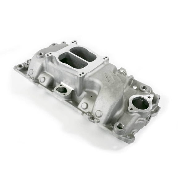 Carbureted Dual Plane Aluminum Intake Manifold for Chevy Big Block - Satin