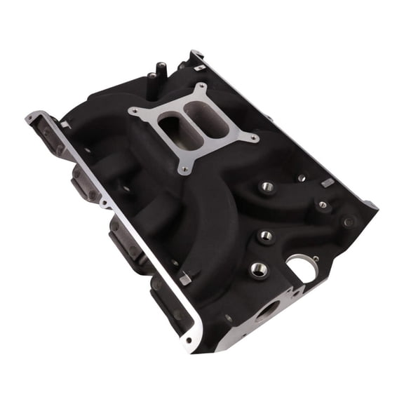 Dual Plane Black Aluminum Intake Manifold for Ford Big Block FE - Black