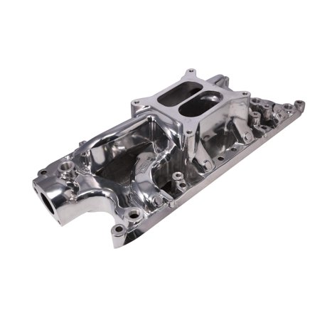 Aluminum Dual Plane Air Gap Intake Manifold for Ford Small Block - Polished