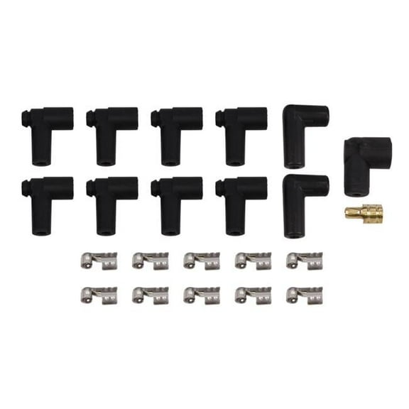 Top Street Performance 85005 90 deg Spark Plug Boot & Male Cap Terminal Kit