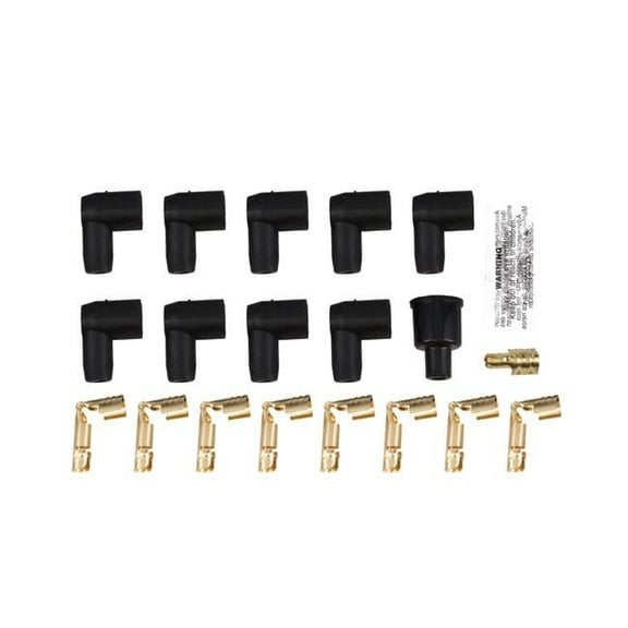 Top Street Performance 85010 90 deg Spark Plug Boot & Female Cap Terminal Kit