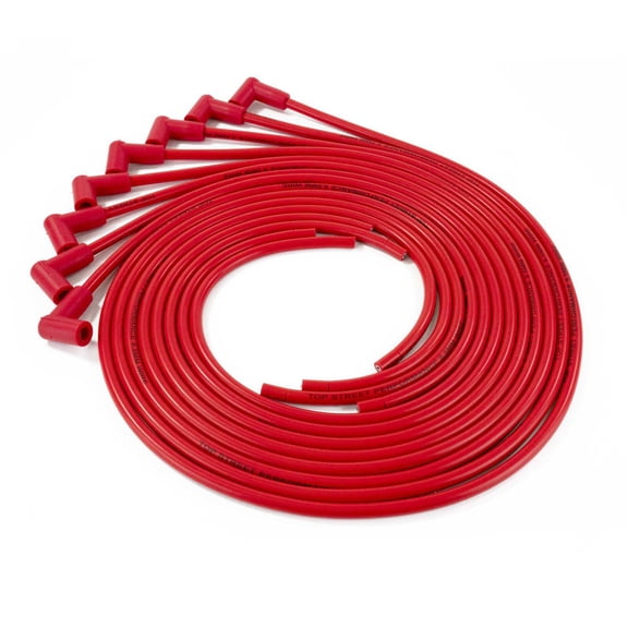 8.5mm Universal Ignition Wires with 90 Plug Boots - Red