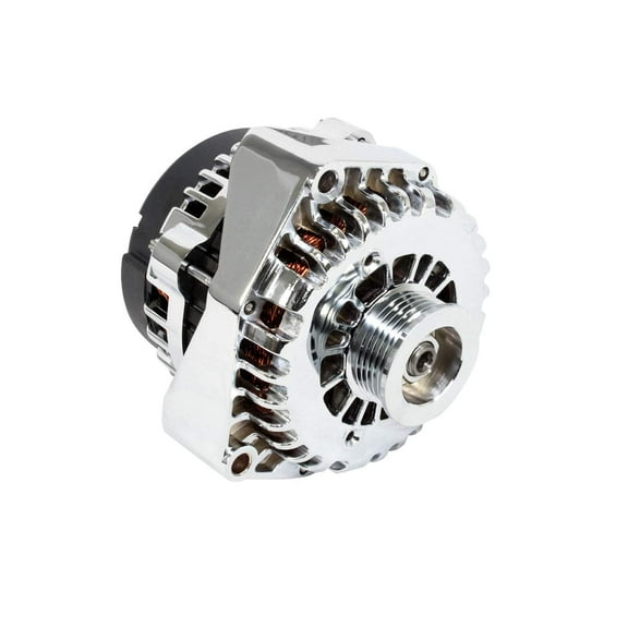 AD244 Style High Output 220 Amp Alternator for GM Chevy V8 - Chrome