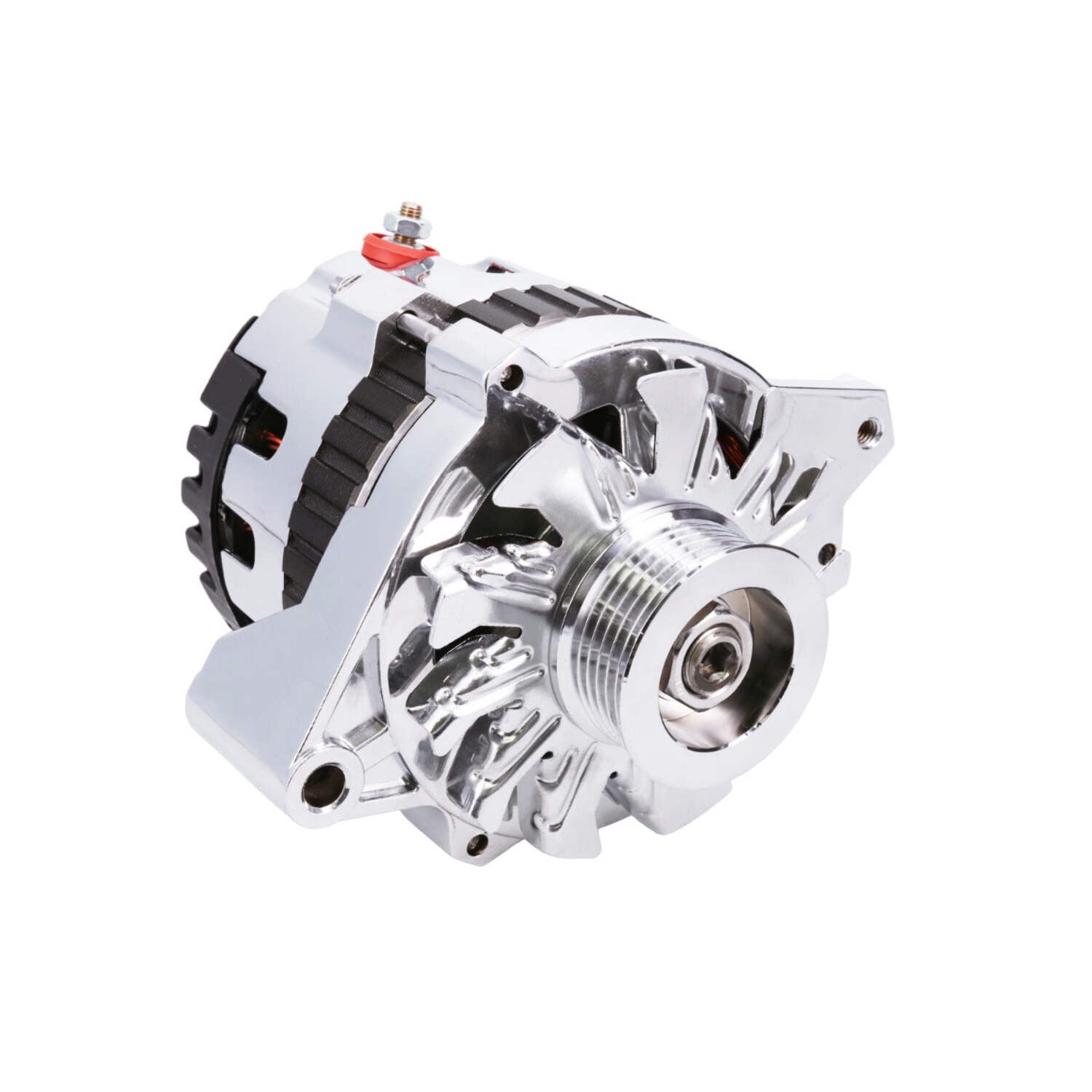 CS-130 Type 220 Amp Alternator w/ Serpentine Pulley for GM Chevy V8 ...