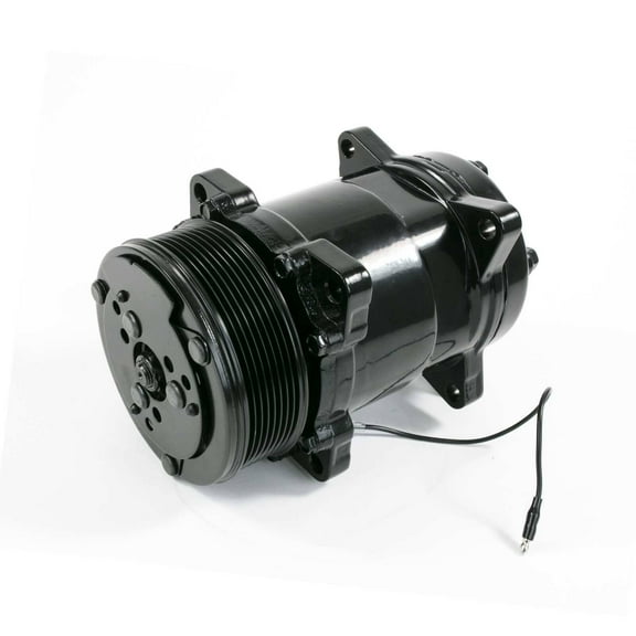 Sanden 508 Style Clutch Serpentine A/C Compressor - Black