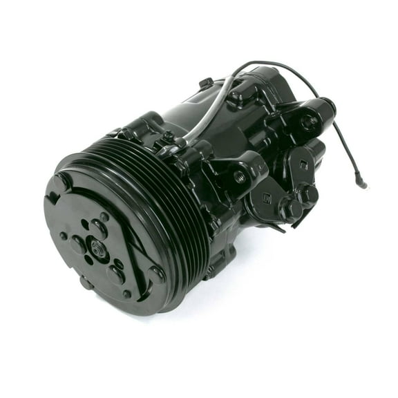 Sanden SD-7 Style Serpentine A/C Compressor - Black