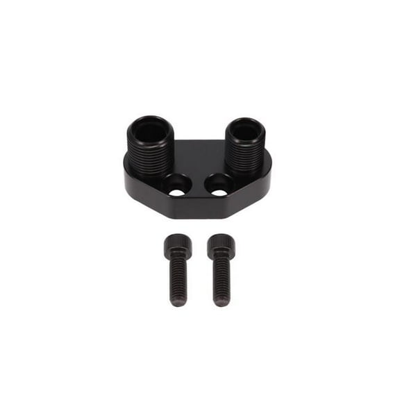 Top Street Performance HC5100BK Black Sanden SD-7 AC Compressor Manifold - Straight