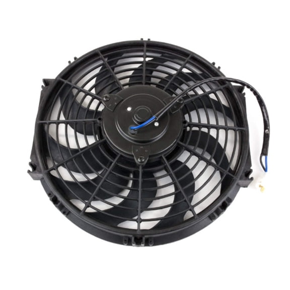 12" Universal 12V Radiator Slim Push Pull Cooling Fan - Black
