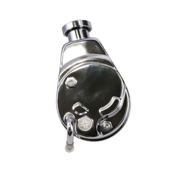 Universal Saginaw P Series Power Steering Pump for GM - Chrome