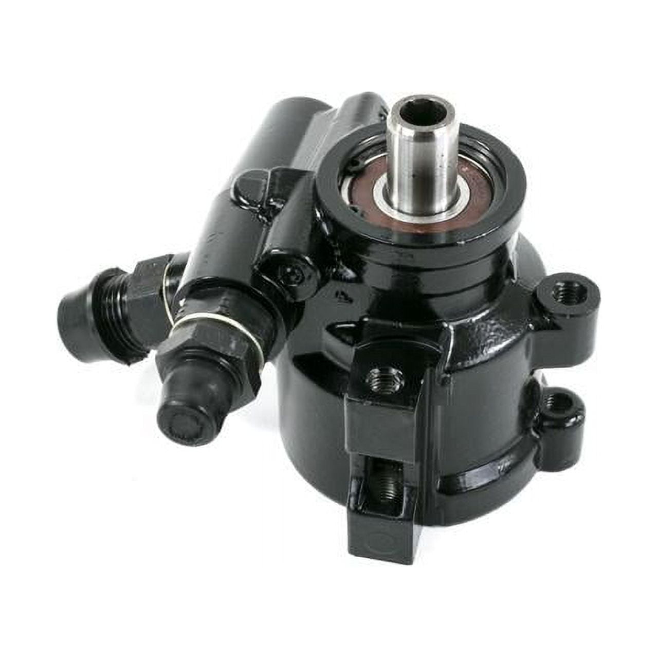 Top Street Performance JM2010BK GM Type II All Black Power Steering Pump