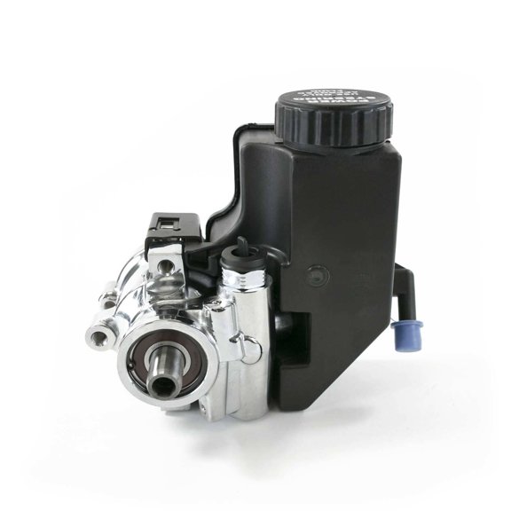 Type II Power Steering Pump w/ Integral Plastic Reservoir for GM - Chrome