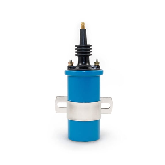 Oil-Filled Canister Style Male Remote Ignition Coil - Blue