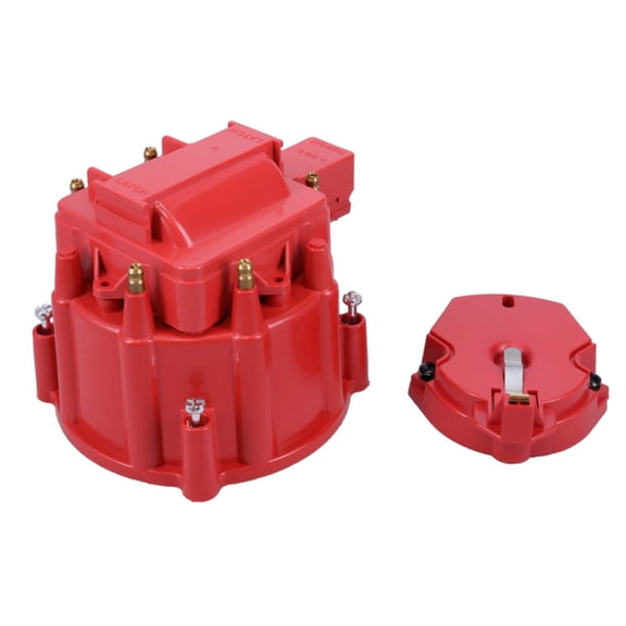 6-Cylinder HEI Cap & Rotor Kit for Buick Odd-Fire - Red