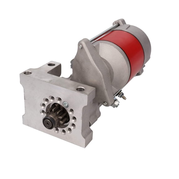 Staggered Mount 1.9 HP Mini Starter for Chevy Small Block & Big Block V8 - Red