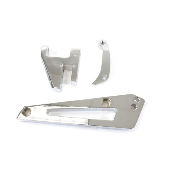 Short Water Pump Alternator Bracket for Chevy Big Block - Chrome