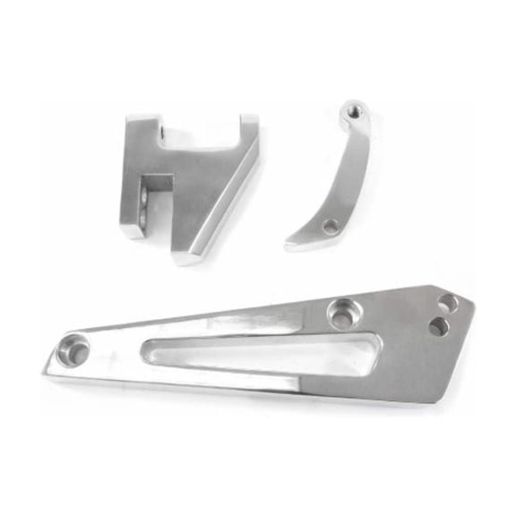 Short Water Pump Alternator Bracket for Chevy Big Block - Polished