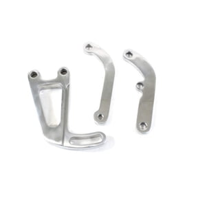 Long Water Pump Power Steering Bracket for Chevy Small Block - Polished