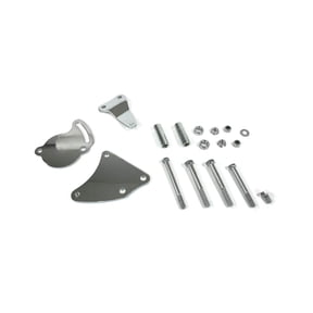 Short Water Pump Power Steering Bracket for Chevrolet Small Block - Chrome